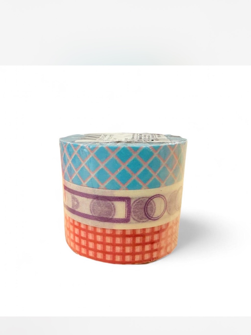 Mark’s blue red grid pattern Japanese Washi Tape set of 3